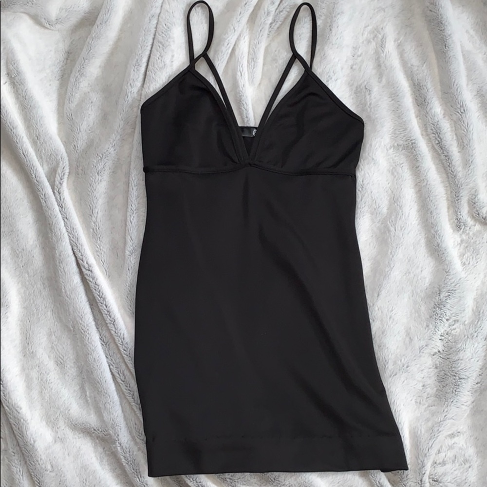 Missguided black going out dress